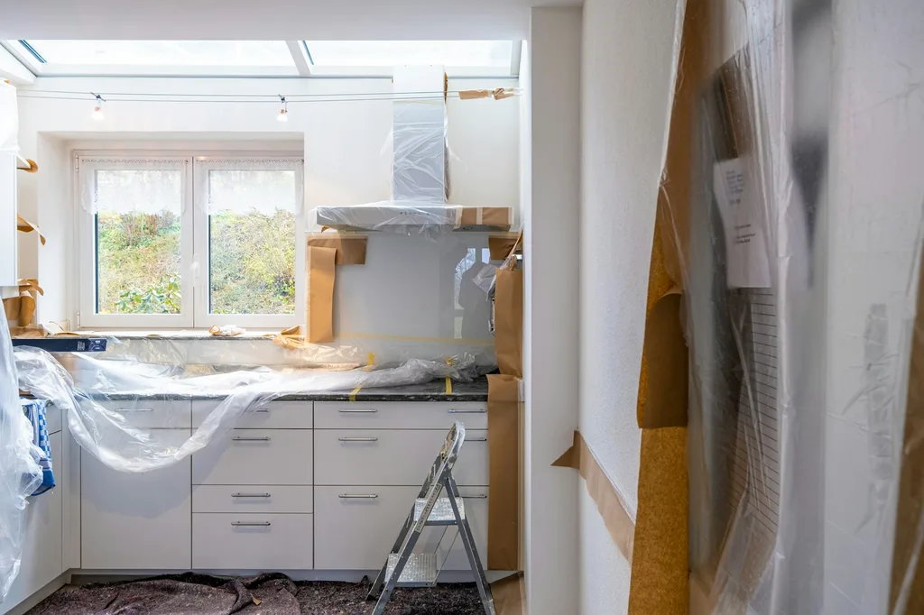 Interior finishing detail showing renovation quality and precision