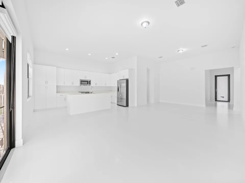 Modern renovated living room for residential homeowner